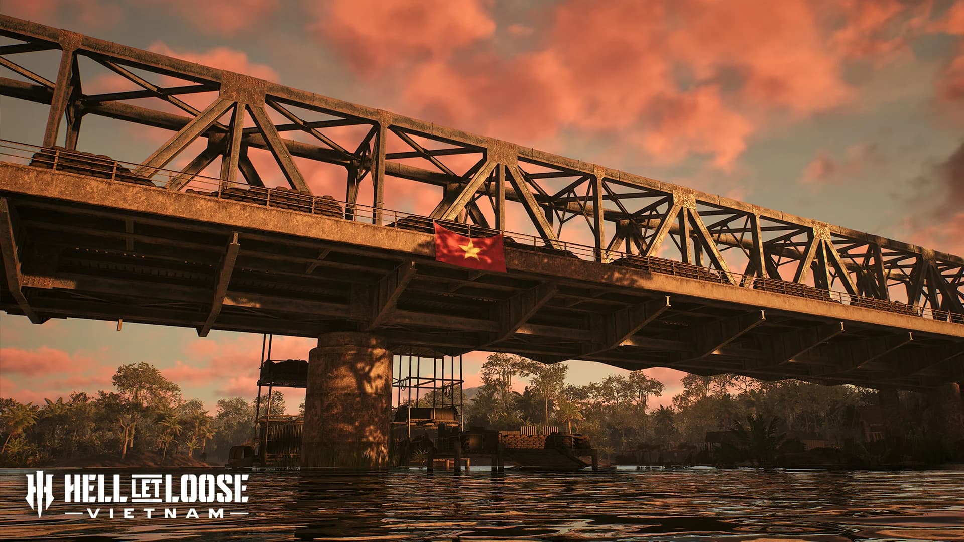 Official Hell Let Loose Vietnam river and jungle battlefield scene
