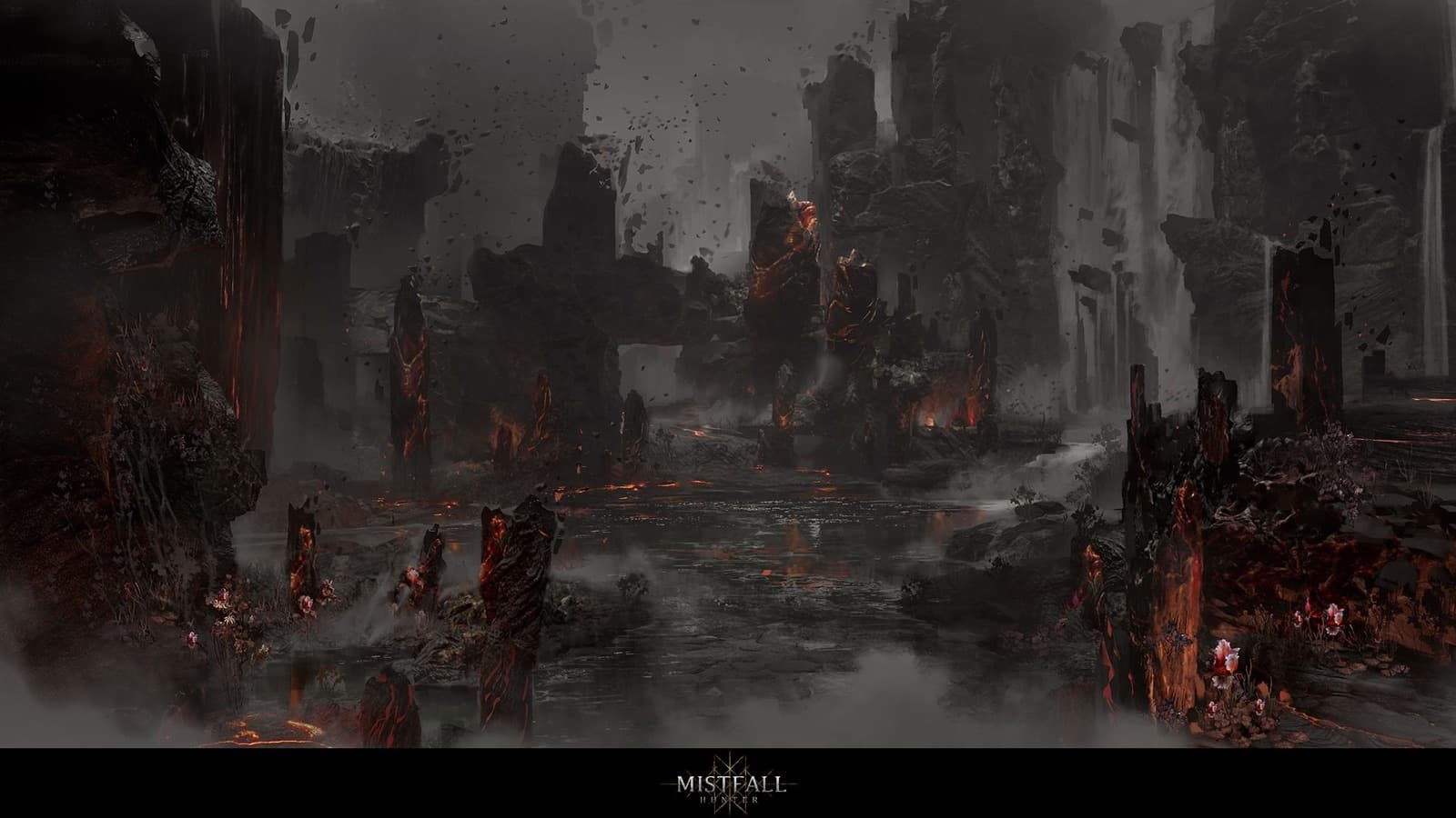 Official Mistfall Hunter cavern environment scene