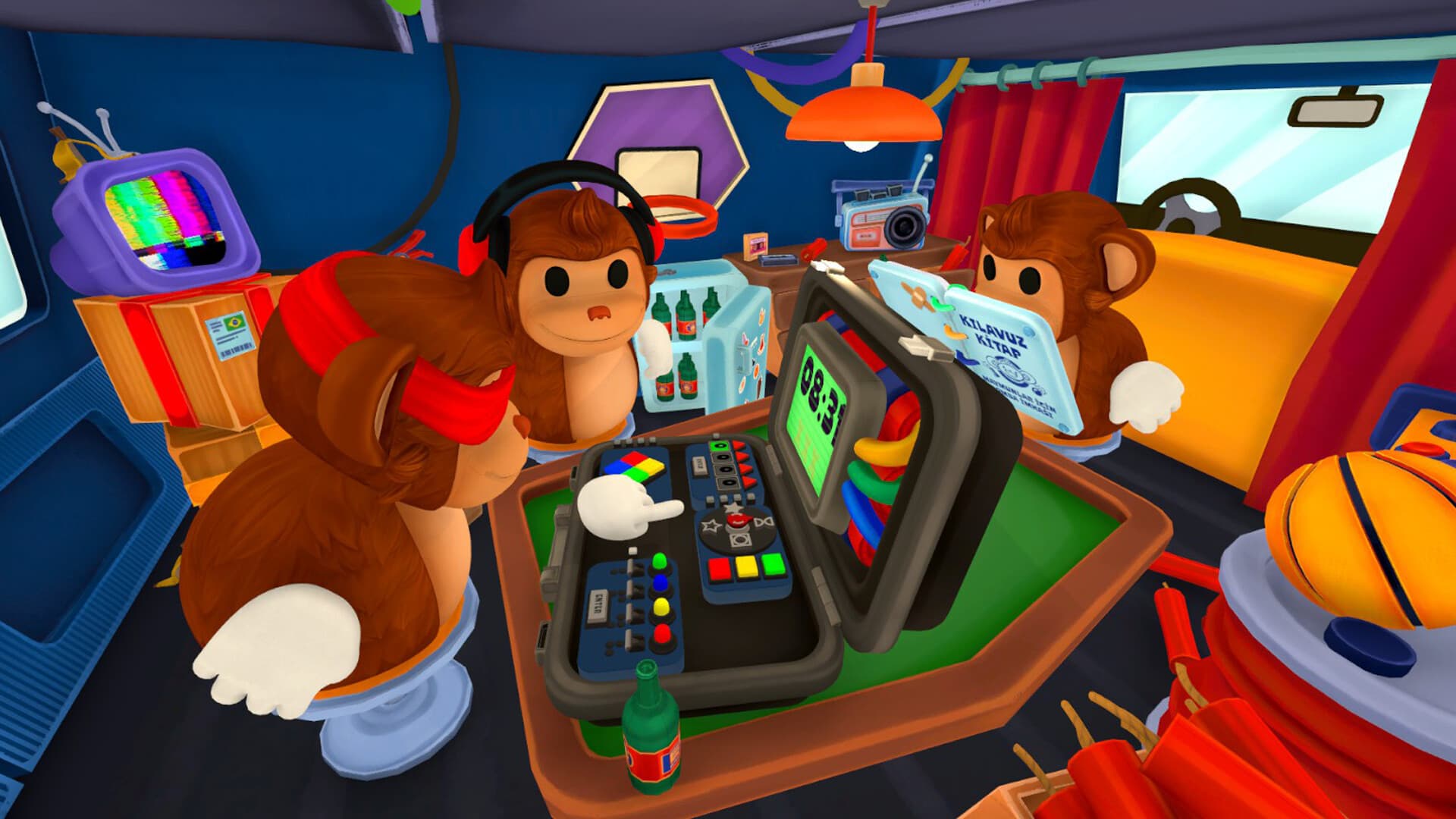 Official BOMBANANA gameplay showing the current three-player puzzle context